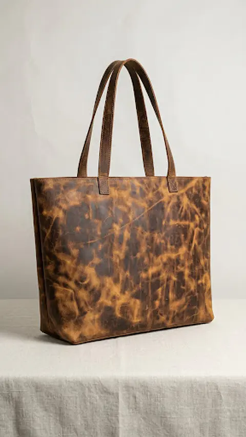 Cartera Tote Mediana de Cuero