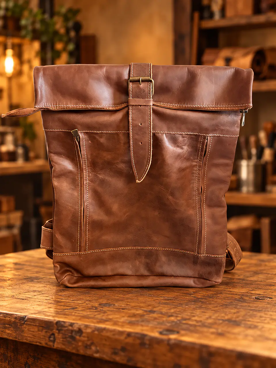 Mochila de Viaje de Cuero 2