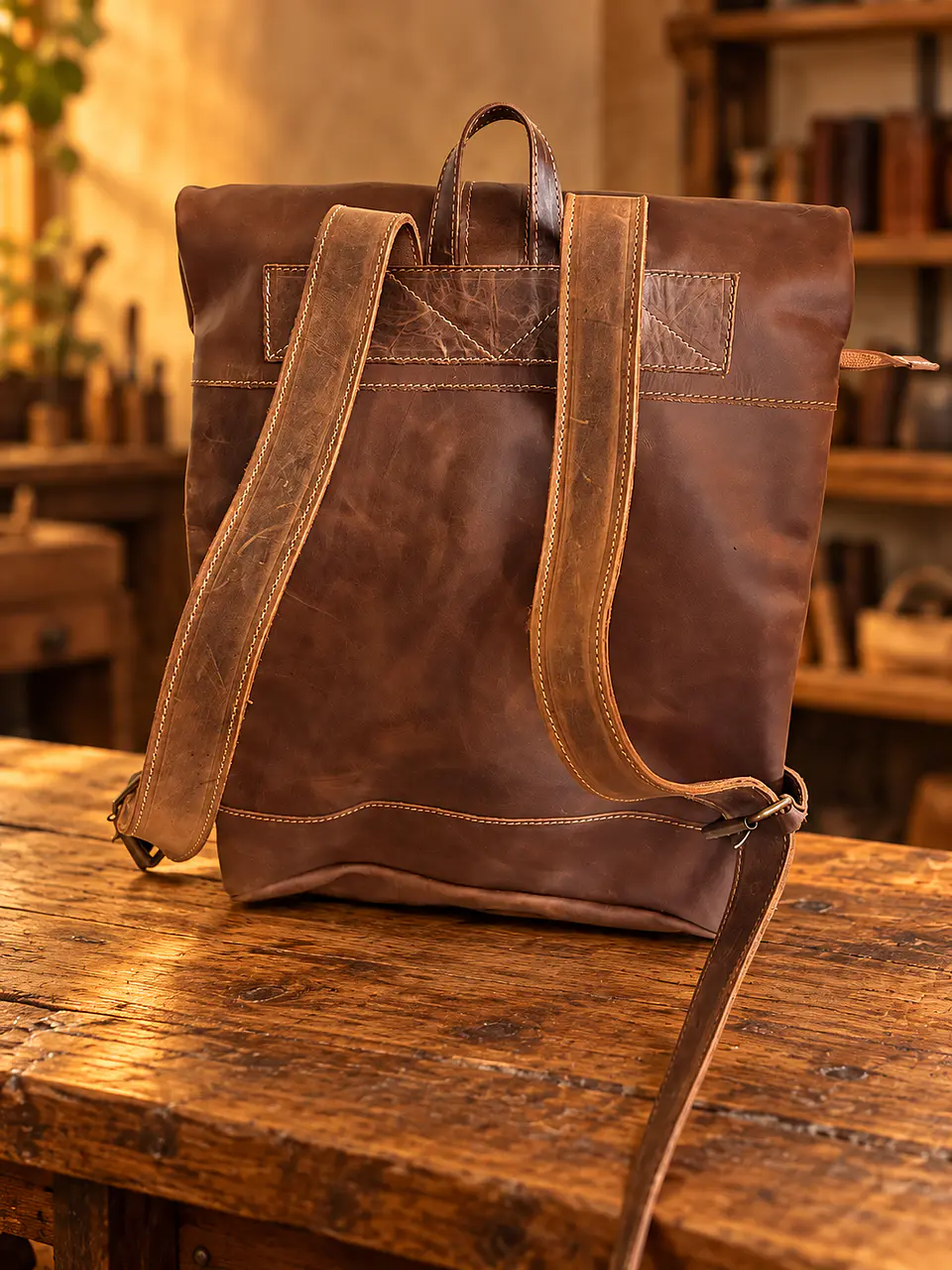 Mochila de Viaje de Cuero 4