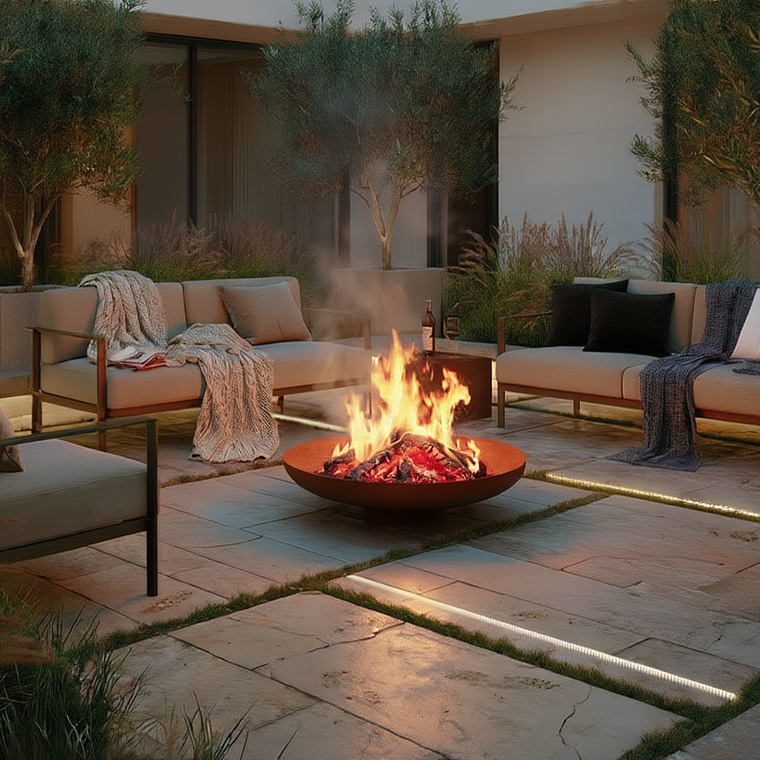 Fogón QHIRI 100 cms de diámetro (Acero Corten) 1