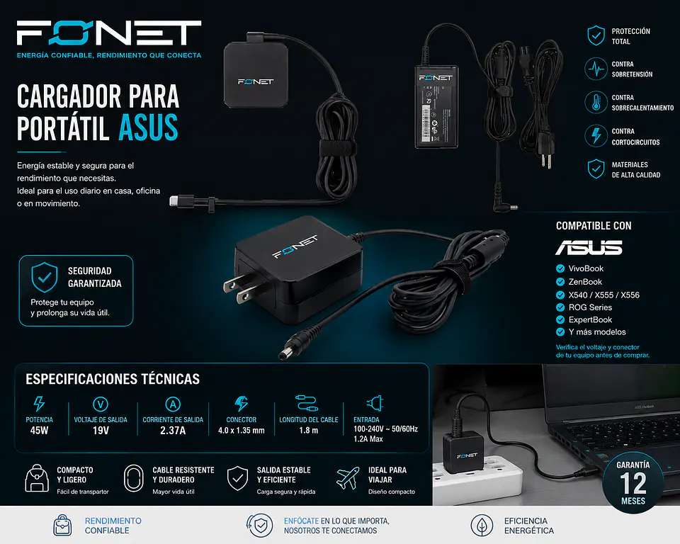 Cargado portatil Asus 1
