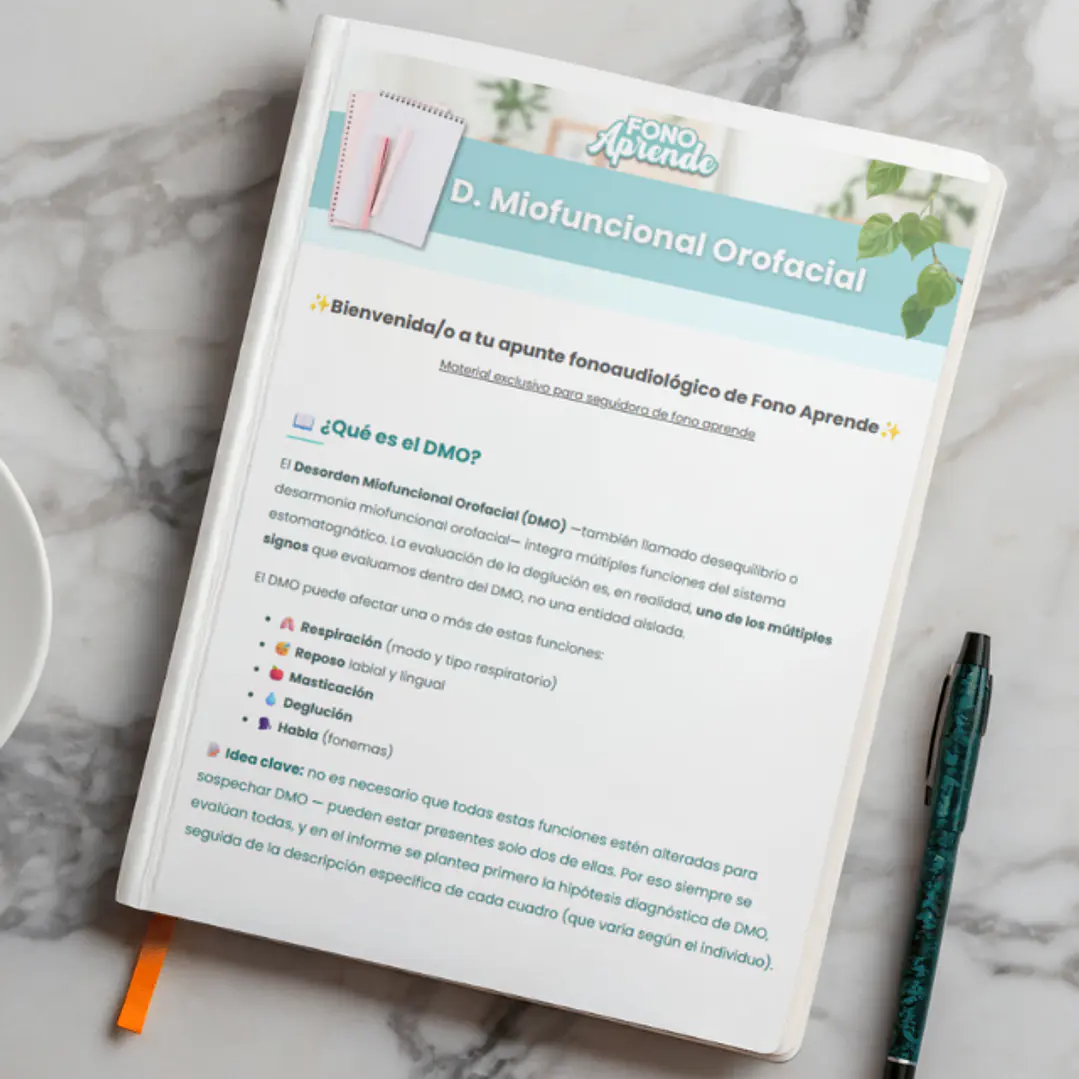 Guía Desorden Miofuncional Orofacial 📋Casos Clínicos 1