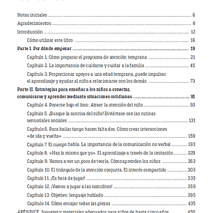 Atención temprana para su niño o niña con autismo, PDF.