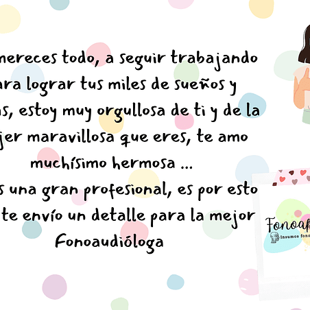 TARJETA REGALO - FONOAUDIÓLOGA 1