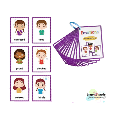 Tarjetas - Emociones en inglés 1