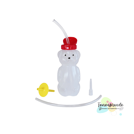 Kit de botella con forma de oso de ARK para beber con pajita 1