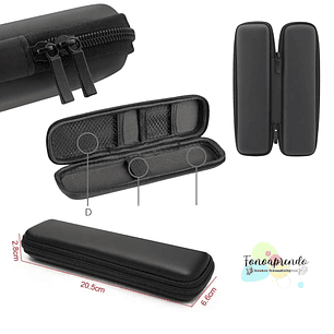 Estuche de goma EVA, negro.