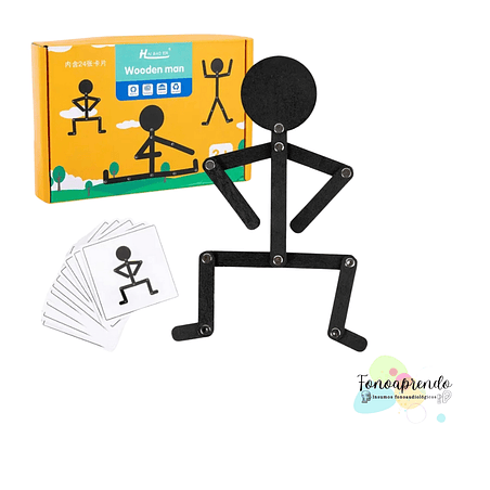 Wooden man Montessori 1