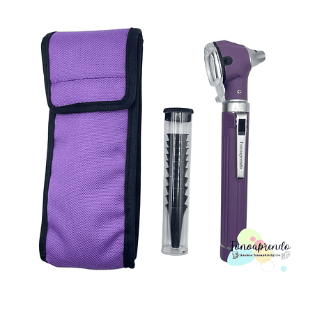 Otoscopio clínico de fibra óptica con luz led más 10 conos 7