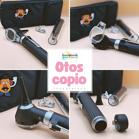 Otoscopio clínico de fibra óptica con luz led más 10 conos 2