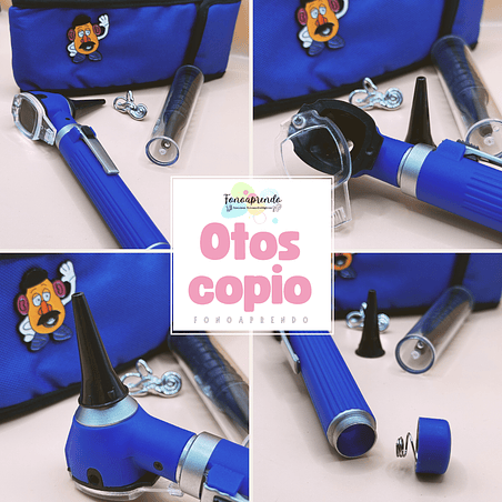 Otoscopio clínico de fibra óptica con luz led más 10 conos 6