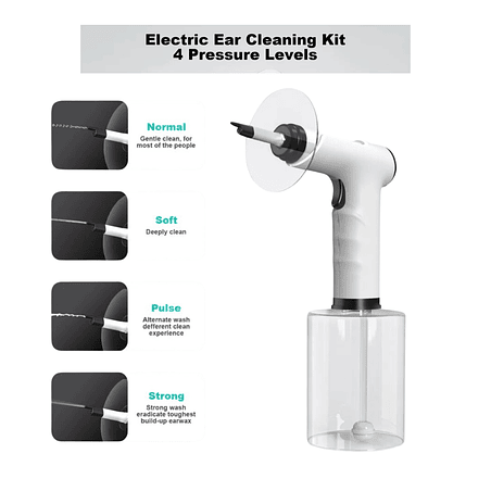 Kit botella - lavado de oído eléctrico con otoscopio inalámbrico 3