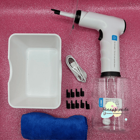 Kit botella - lavado de oído eléctrico con otoscopio inalámbrico 2