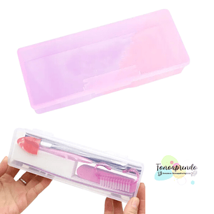 Caja de almacenamiento de plástico rectangular