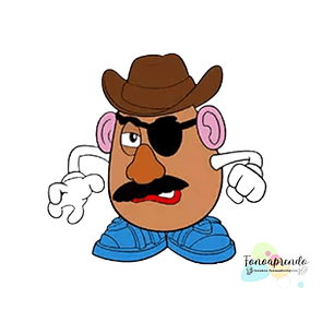 Señor cara de papa enojado