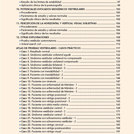 Atlas de pruebas vestibulares para especialistas en Otorrinolaringología, PDF. 3