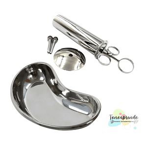 Kit lavado de oído n° 1, acero inoxidable. 