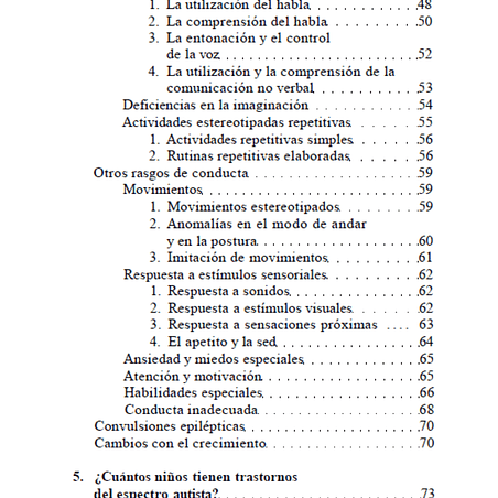 El autismo en niños y adultos, una guía para la familia, PDF. 4