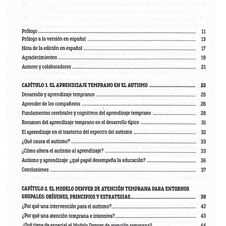 El modelo Denver de atención temprana en la educacuón infantil, PDF. 2