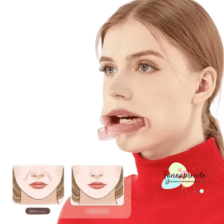 Ejercitador labial en forma de V 6