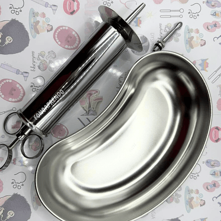 Kit lavado de oído n° 1, acero inoxidable.  2