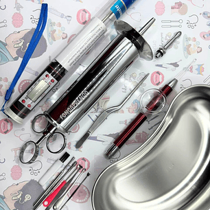 Kit lavado de oído n° 3, acero inoxidable.