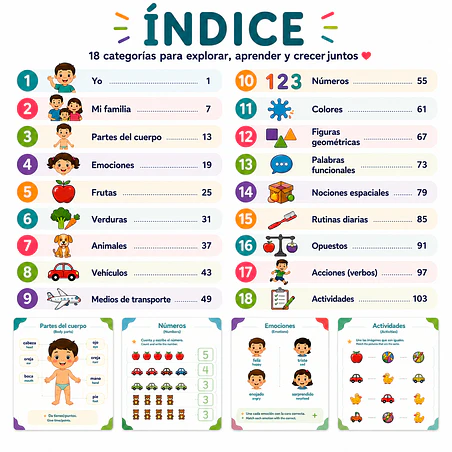 Cuadernillo de Desarrollo Infantil | Más de 150 actividades ilustradas | 18 meses a 5 años - Impreso 3