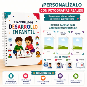Cuadernillo de Desarrollo Infantil | Más de 150 actividades ilustradas | 18 meses a 5 años - Impreso