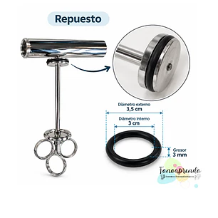 O-Ring para Émbolo de Jeringa de 100 ml – Repuesto para Lavado de Oído