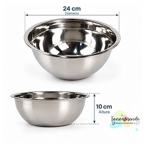 Bowl Clínico de Acero Inoxidable 24 cm – Para Lavado de Oídos