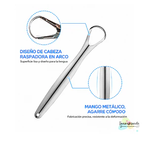 Limpiador de Lengua de Acero Inoxidable