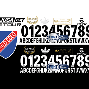 Tipografía Colo Colo Centenario 2025