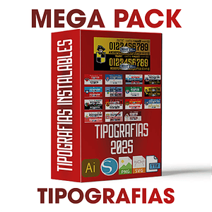 Mega Pack Tipografías 2025