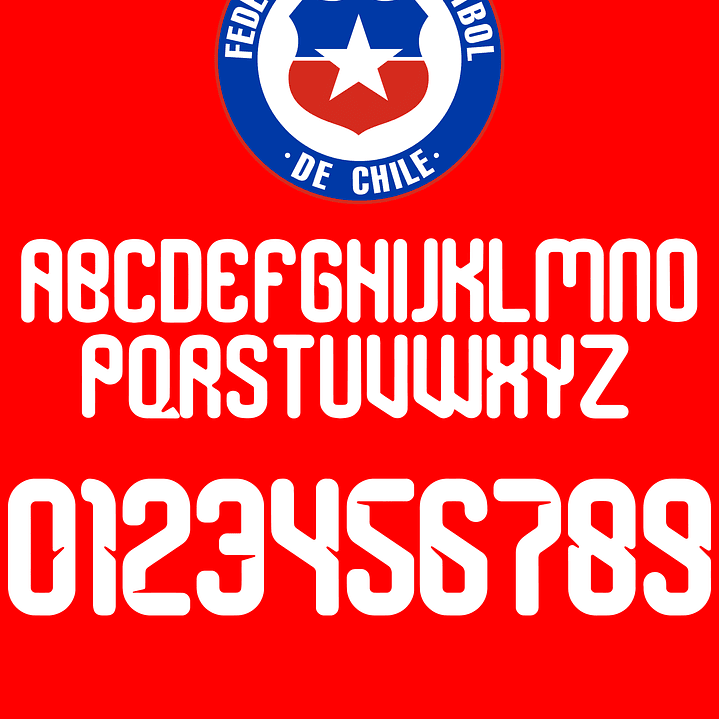 Tipografía selección chilena 2026 1