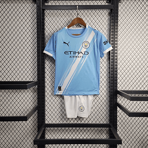 Manchester City Equipamento Criança 2025-2026