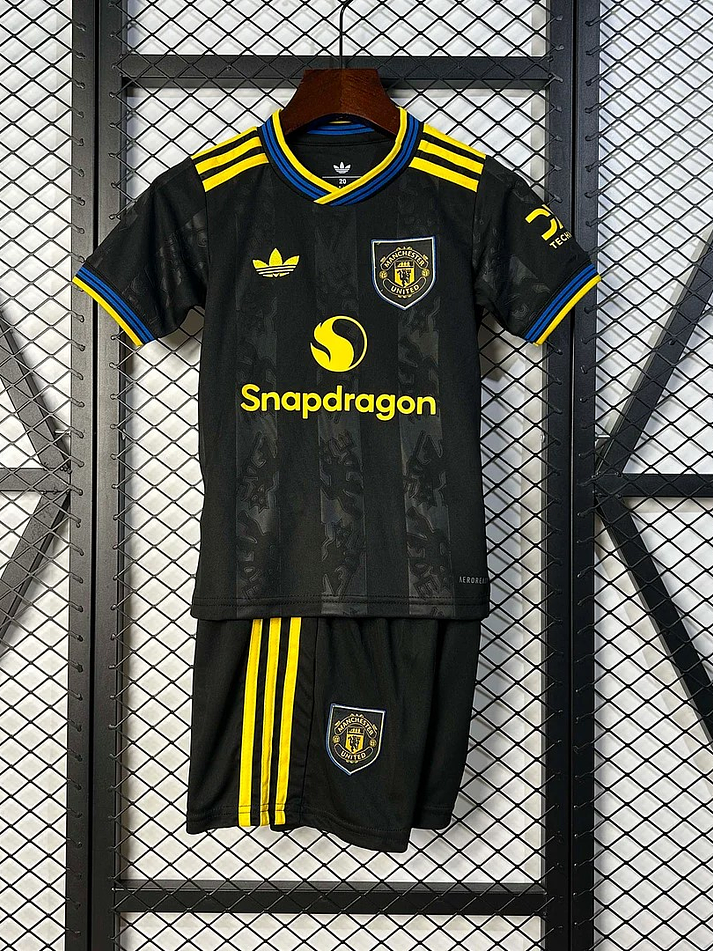 Man united Terceiro Equipamento Criança 2025/2026 1