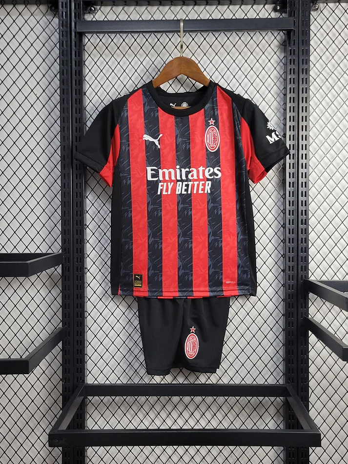 AC Milan Equipamento Principal Crianca 2025-2026 1