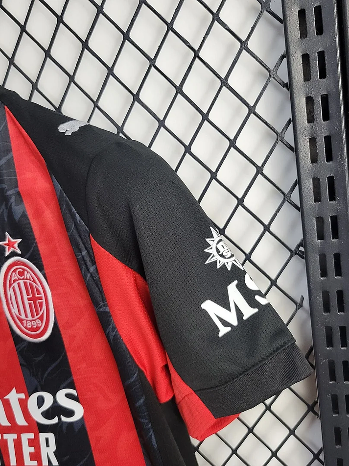 AC Milan Equipamento Principal Crianca 2025-2026 4