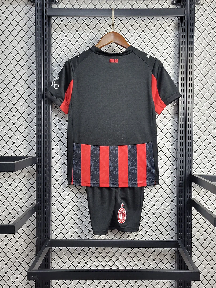 AC Milan Equipamento Principal Crianca 2025-2026 8