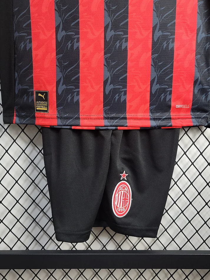 AC Milan Equipamento Principal Crianca 2025-2026 5
