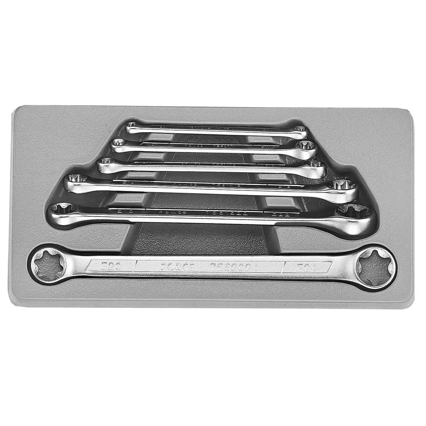 JUEGO LLAVES CORONA TORX ACODADA E6-E24 (5065) 1