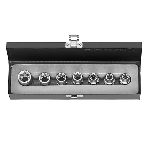 JUEGO DADOS TORX HEMBRA E10-E24 7 PZAS (4071)