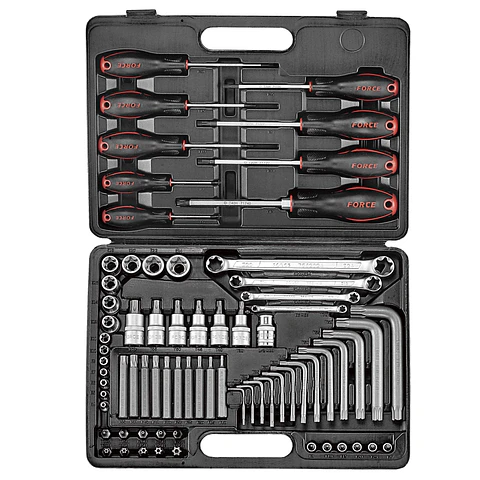 JUEGO DADOS/LLAVES TORX 73 PZAS.  (4731)