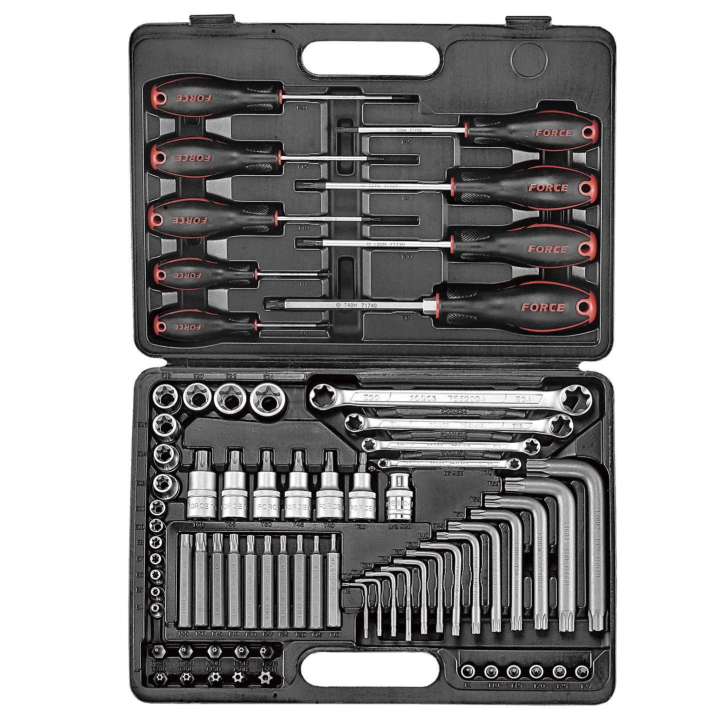 JUEGO DADOS/LLAVES TORX 73 PZAS.  (4731) 1
