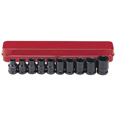 JUEGO DADOS IMPACTO []1/2" DE 11 A 24 MM. (4109)