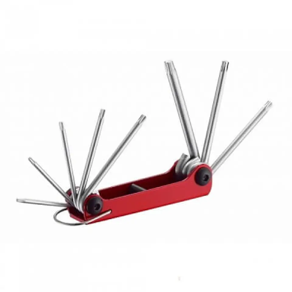 JUEGO LLAVES TORX PLEGABLE 8 PZAS (5087F) 1