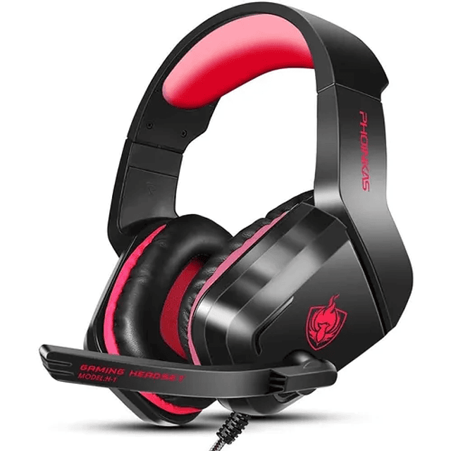 Audífonos Gamer Micrófono Consolas Rojos