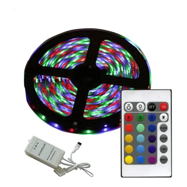 Tira De Luz Led Multicolor Mando A Distancia