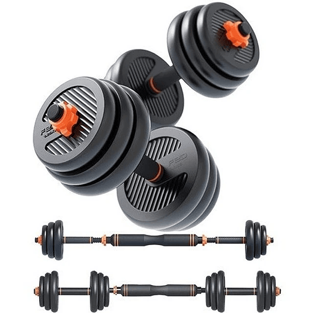 Set Mancuernas 6x1 Barra Rusa Kettlebell Ajustables 30 Kg