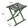 Taburete plegable para camping, portátil, silla de camping pequeña